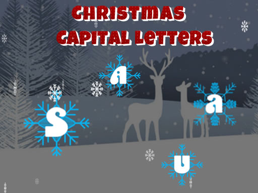 Lettres majuscules de Noël gratuit sur Jeu.org