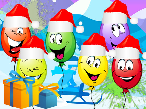 Ballons de Noël éclatant gratuit sur Jeu.org
